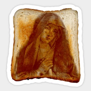 Virgin Mary On Toast Sticker